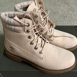 Pink Timberland boots
